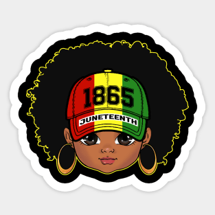 Melanin Kid Celebrate Juneteenth 1865 Is My Independence Day Kid Sticker